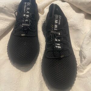 NWOT Mingwei Size 40 Womens 9-Mens 7 Black Steel Toe Sneakers